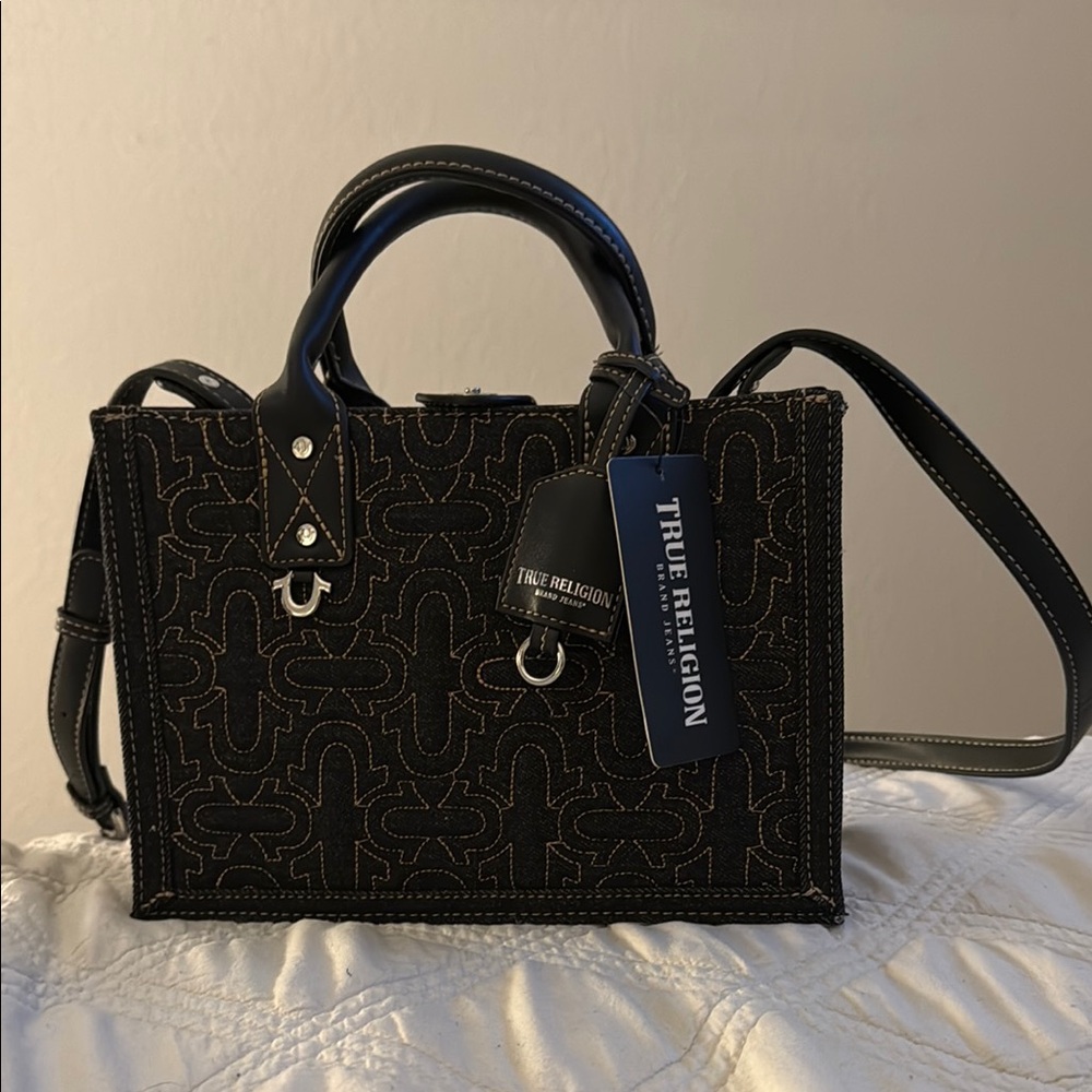 True Religion Black Crossbody Bag